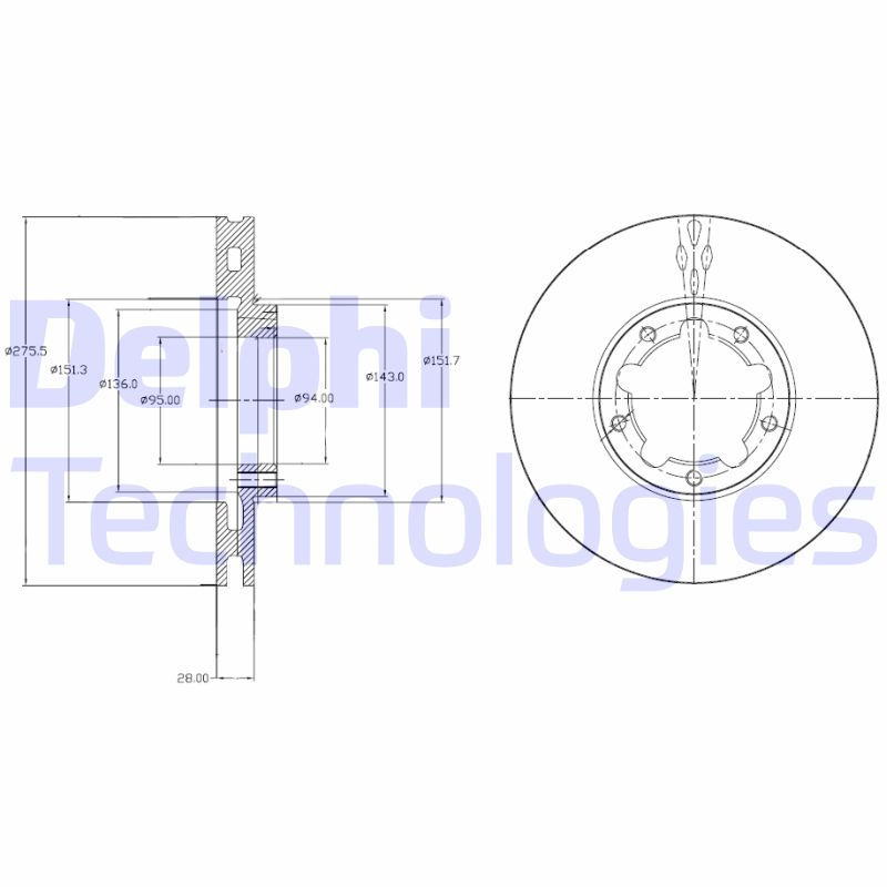 Delphi Diesel Remschijven BG4217