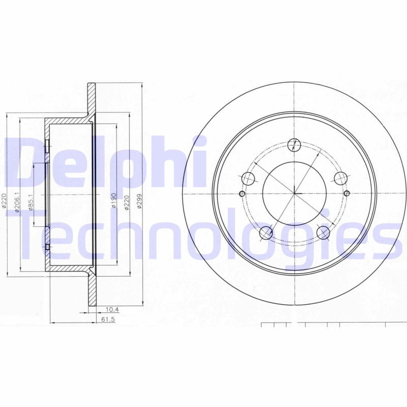 Delphi Diesel Remschijven BG4220