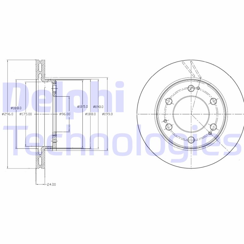 Delphi Diesel Remschijven BG4221