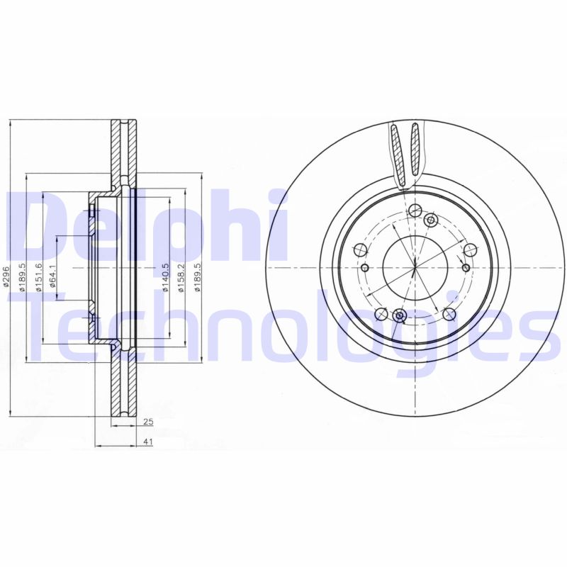 Delphi Diesel Remschijven BG4224