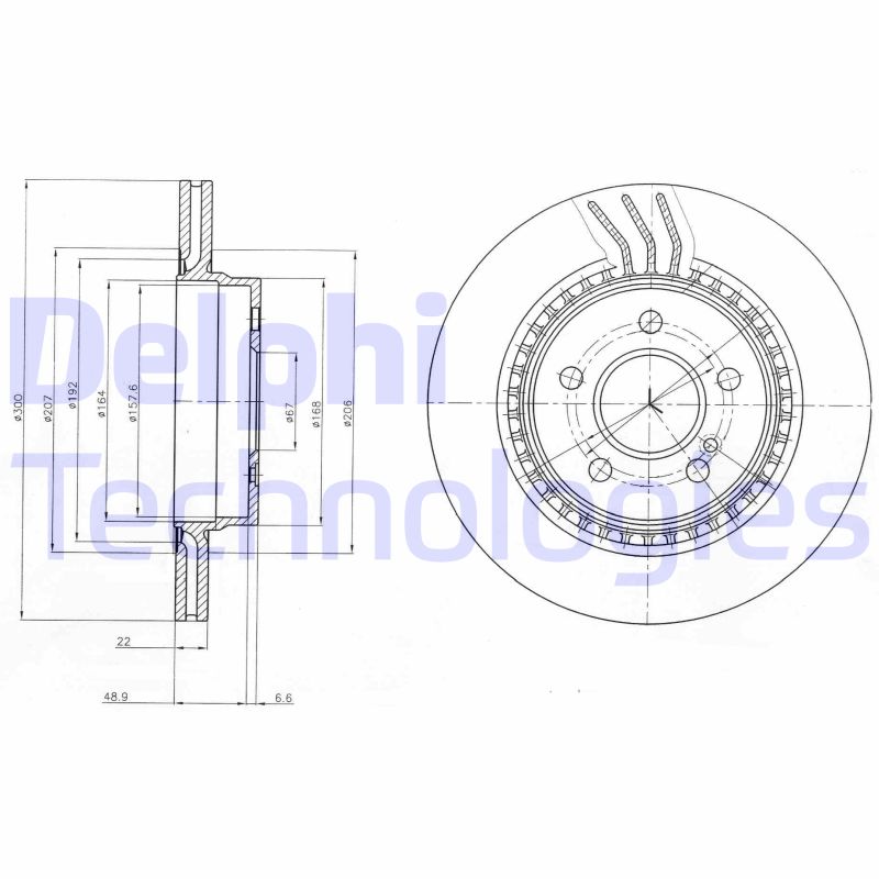 Delphi Diesel Remschijven BG4226C