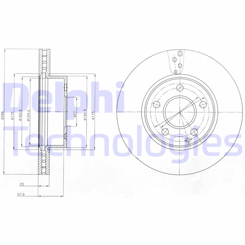 Delphi Diesel Remschijven BG4227C