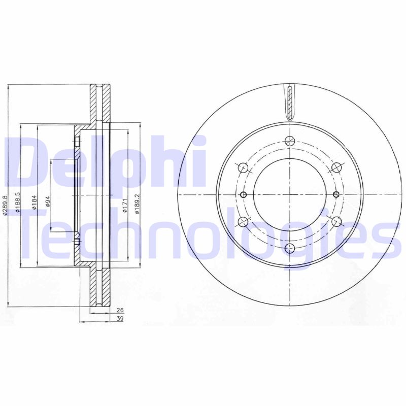 Delphi Diesel Remschijven BG4229