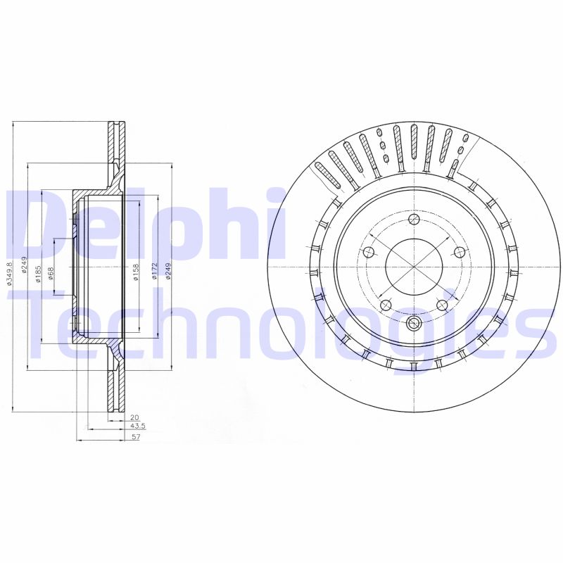 Delphi Diesel Remschijven BG4230C