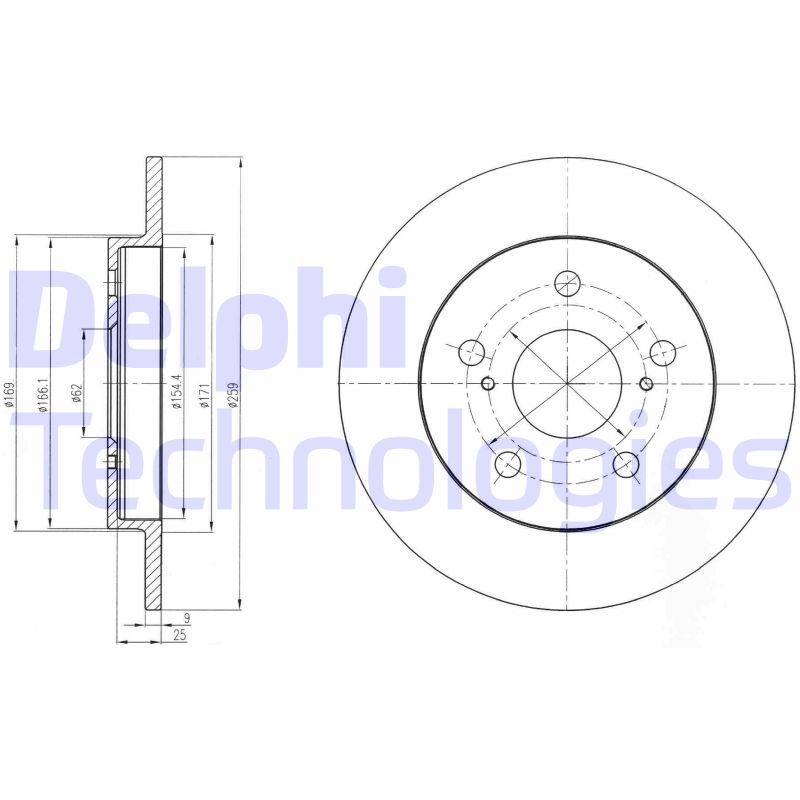 Delphi Diesel Remschijven BG4233