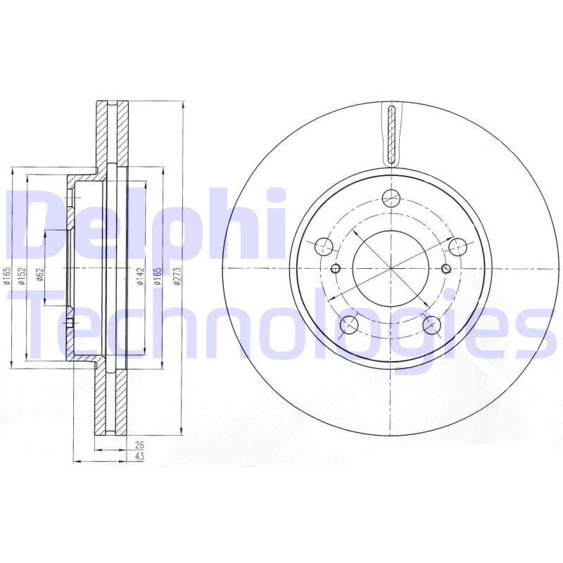 Delphi Diesel Remschijven BG4234C