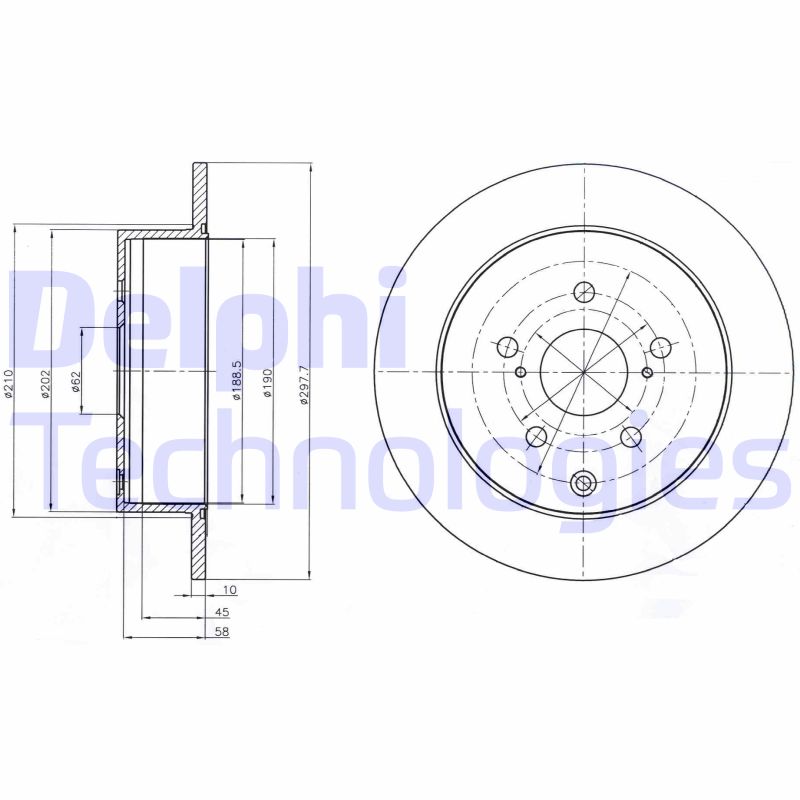 Delphi Diesel Remschijven BG4237