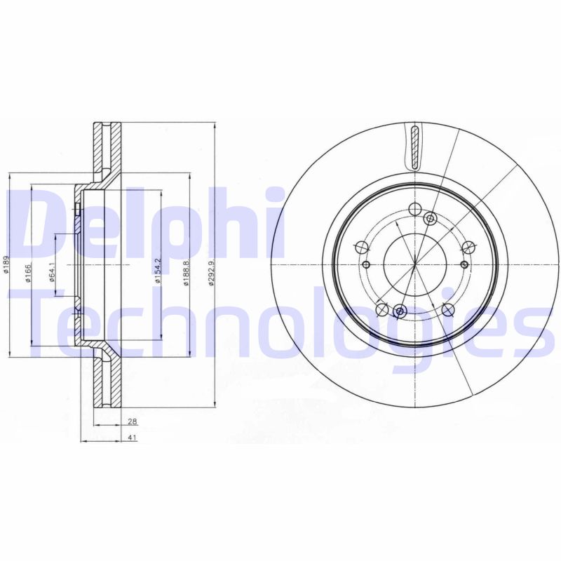 Delphi Diesel Remschijven BG4250C