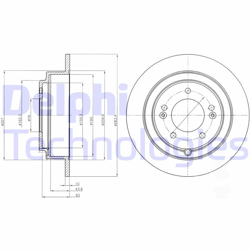 Delphi Diesel Remschijven BG4262