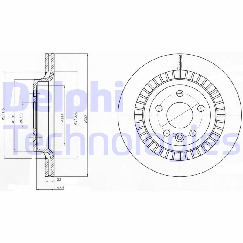 Delphi Diesel Remschijven BG4270