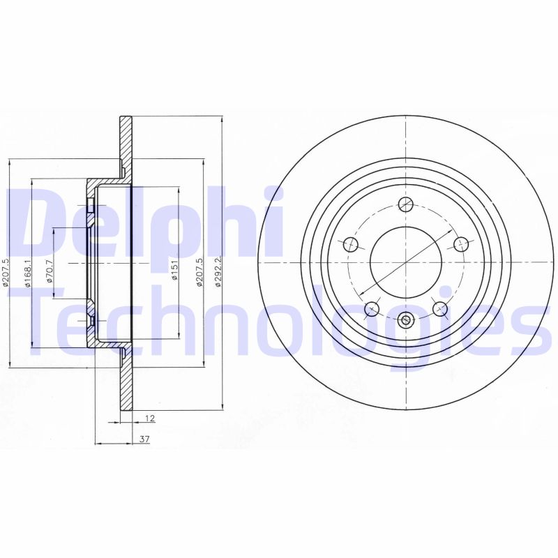 Delphi Diesel Remschijven BG4279