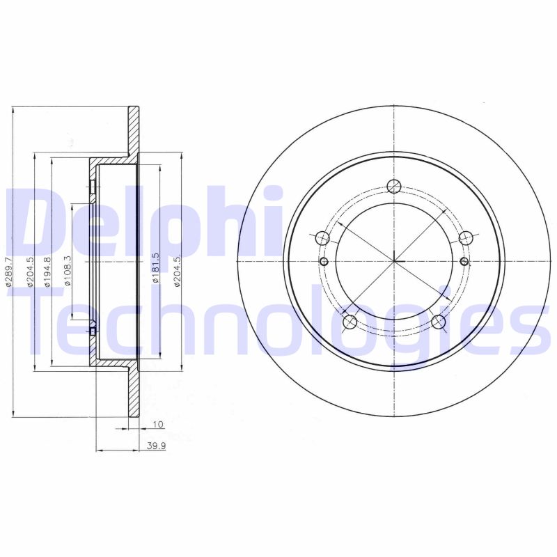 Delphi Diesel Remschijven BG4289