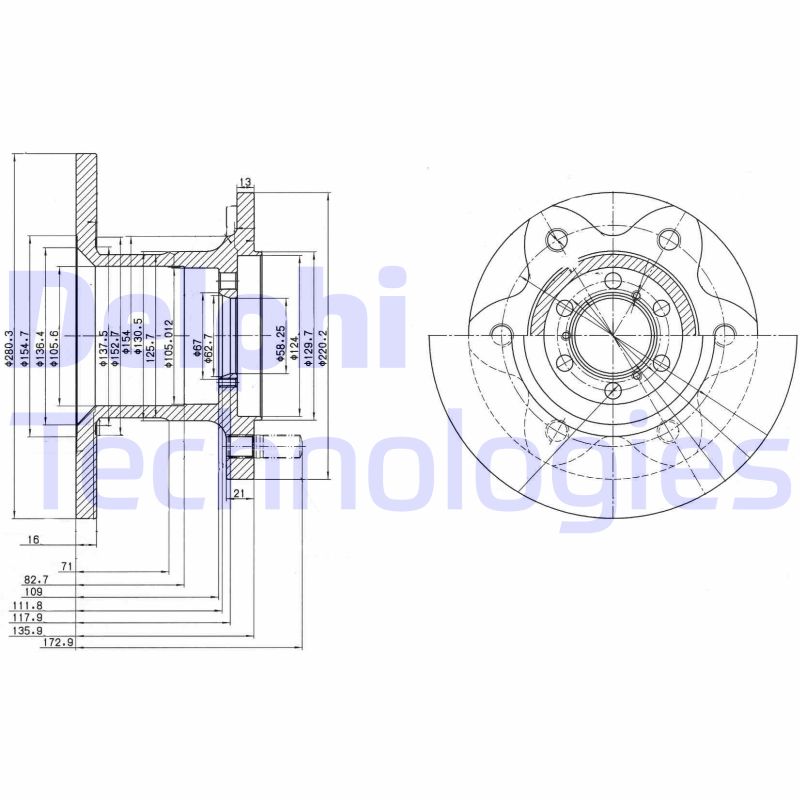 Delphi Diesel Remschijven BG429