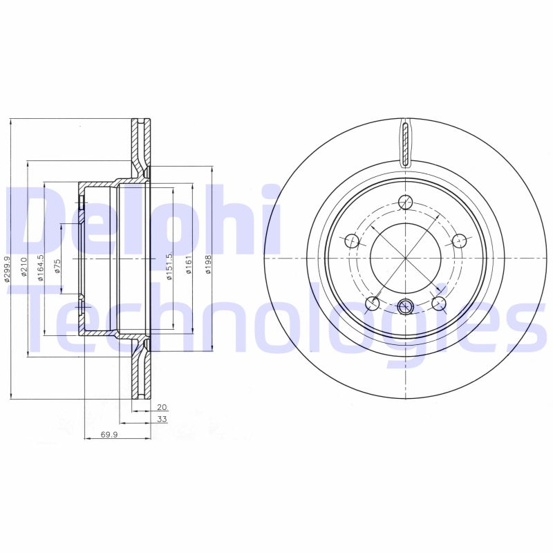 Delphi Diesel Remschijven BG4293C