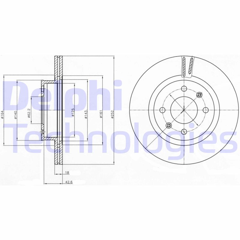 Delphi Diesel Remschijven BG4295