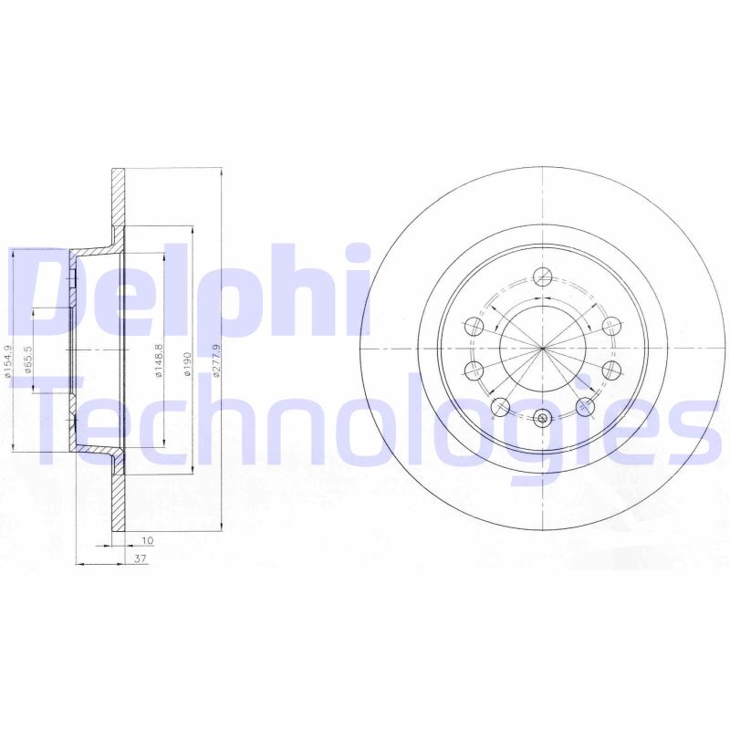 Delphi Diesel Remschijven BG4300