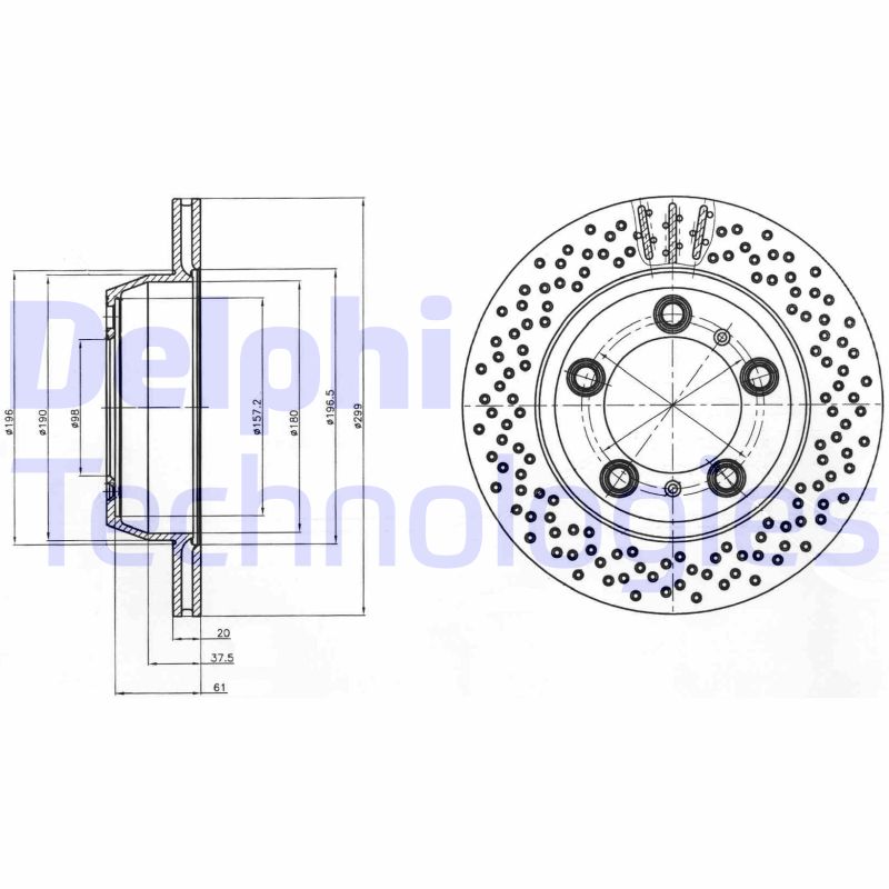 Delphi Diesel Remschijven BG4302C