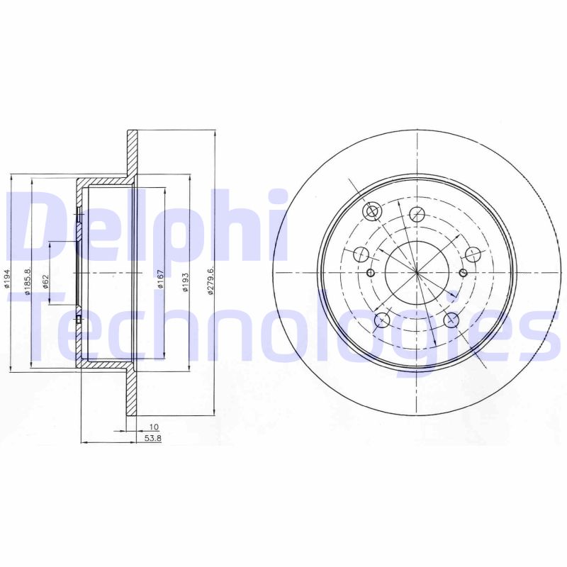 Delphi Diesel Remschijven BG4303