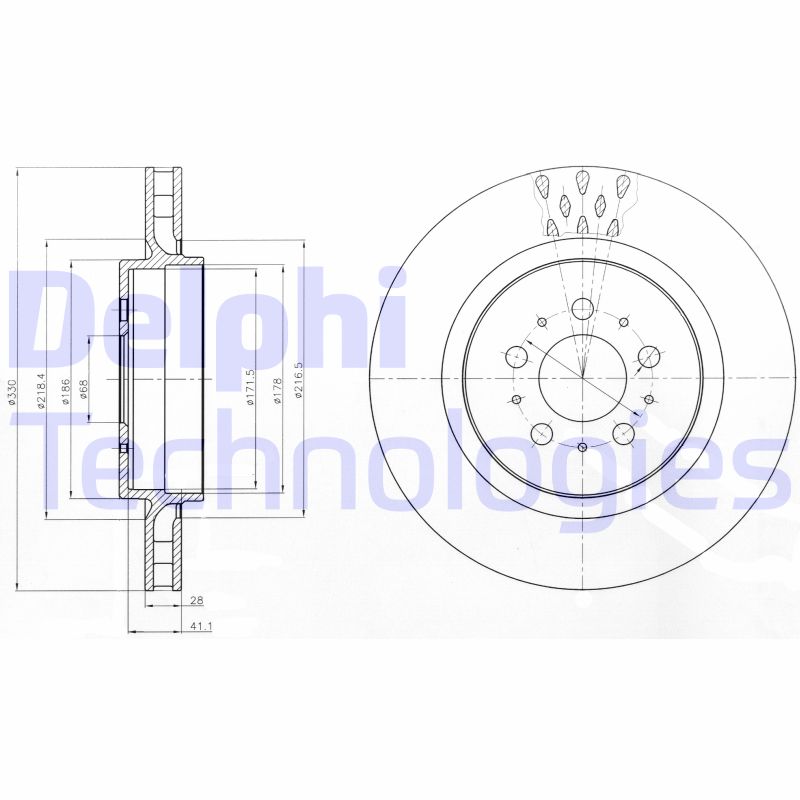 Delphi Diesel Remschijven BG4306C