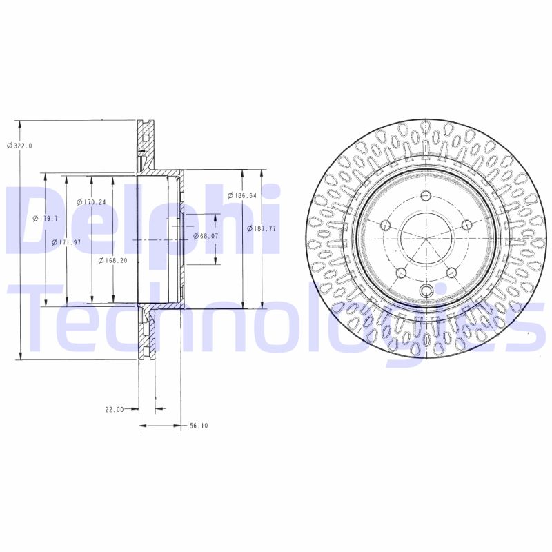 Delphi Diesel Remschijven BG4307