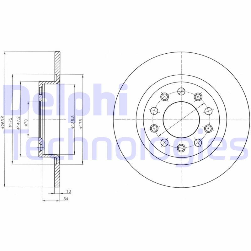 Delphi Diesel Remschijven BG4315