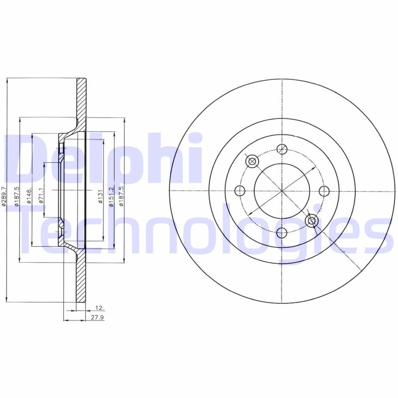 Delphi Diesel Remschijven BG4322