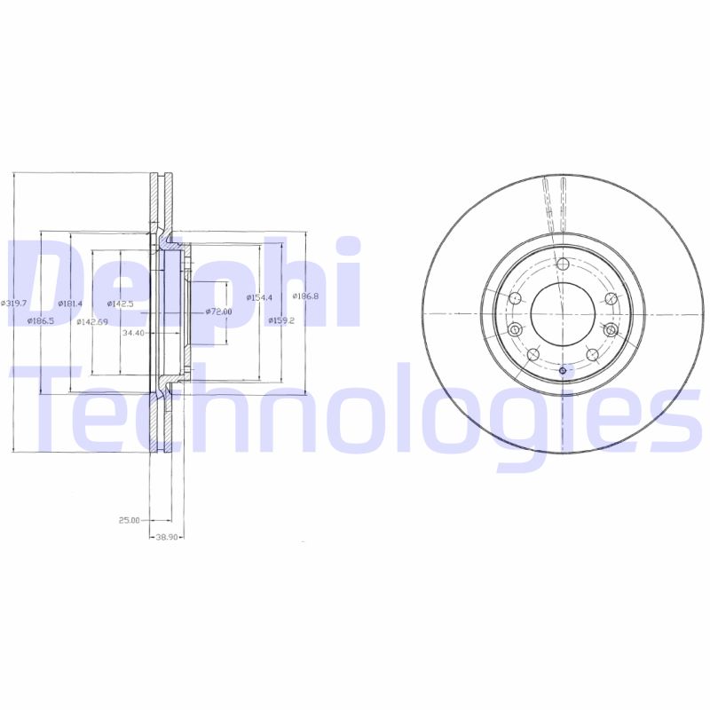 Delphi Diesel Remschijven BG4332