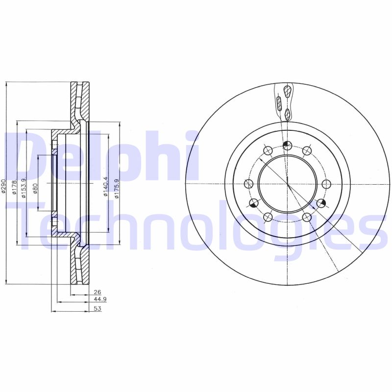 Delphi Diesel Remschijven BG4339