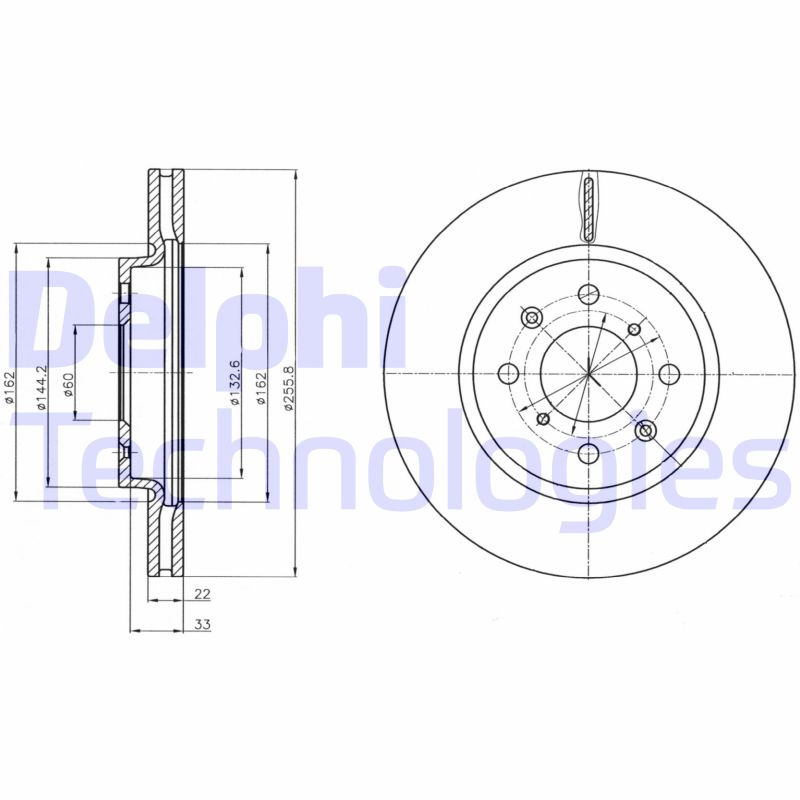 Delphi Diesel Remschijven BG4340