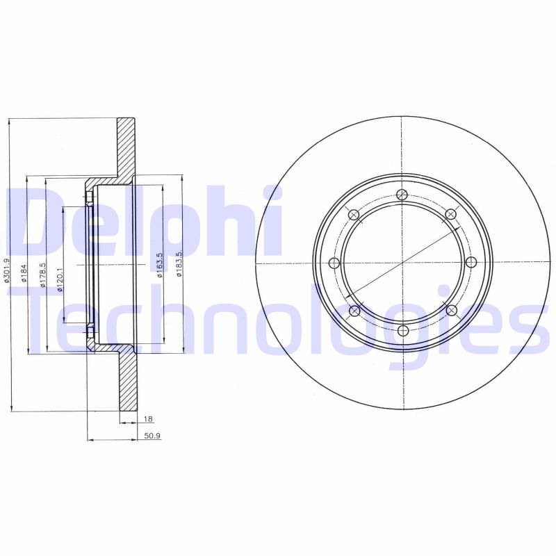 Delphi Diesel Remschijven BG4344