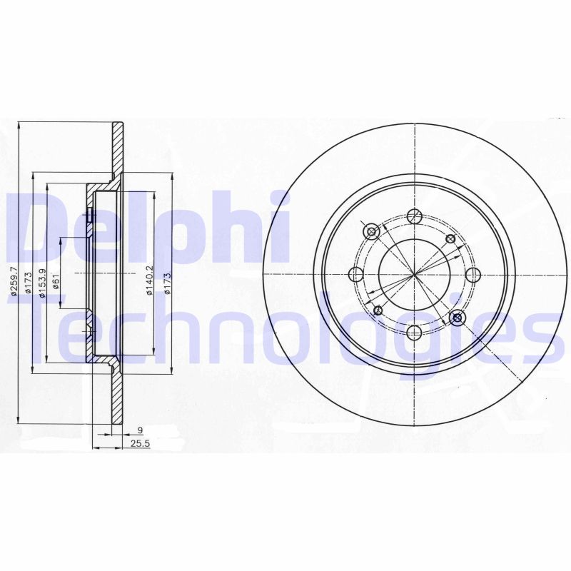 Delphi Diesel Remschijven BG4385C