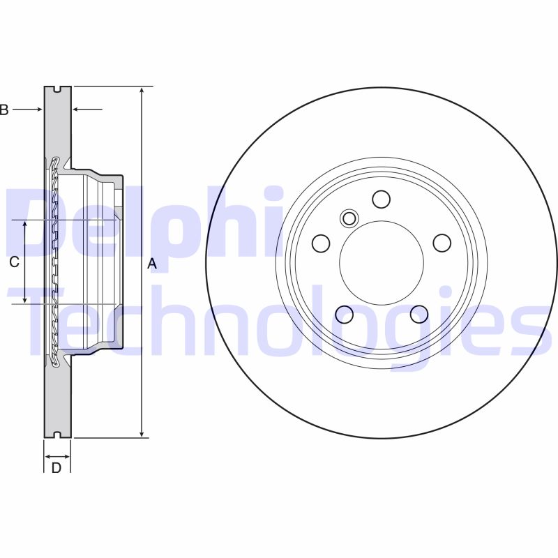 Delphi Diesel Remschijven BG4458C