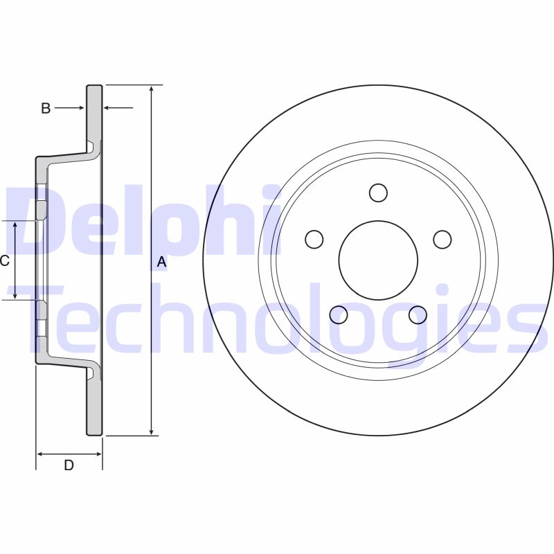 Delphi Diesel Remschijven BG4533