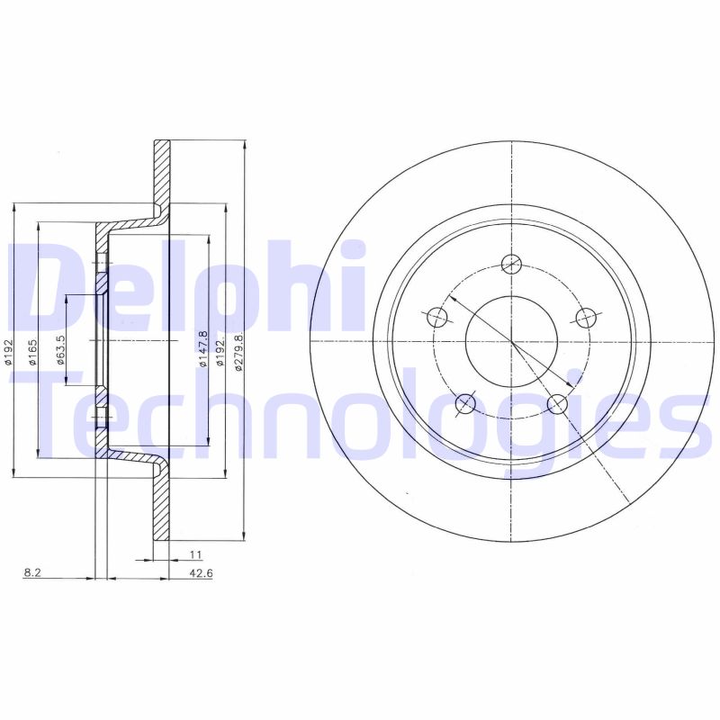 Delphi Diesel Remschijven BG4533C