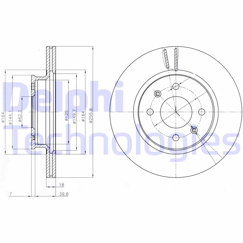 Delphi Diesel Remschijven BG4535C