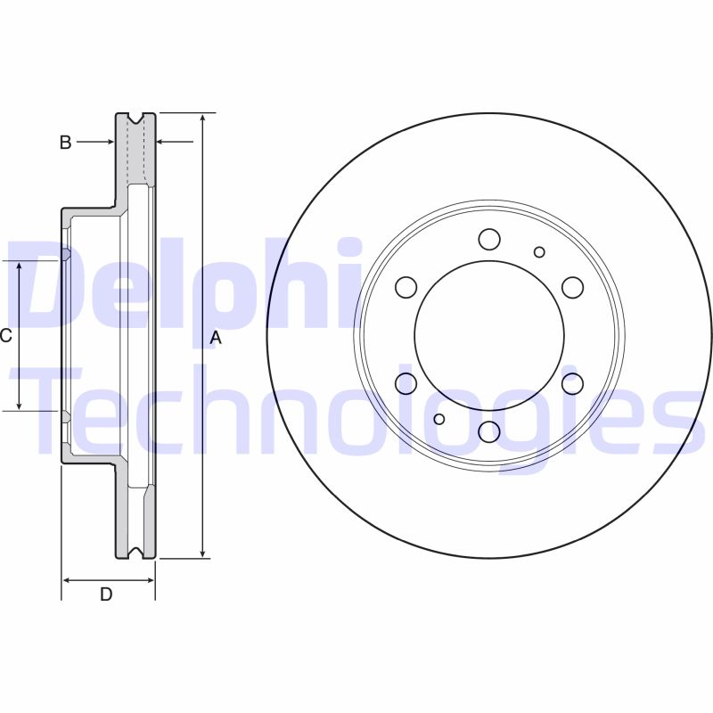 Delphi Diesel Remschijven BG4557