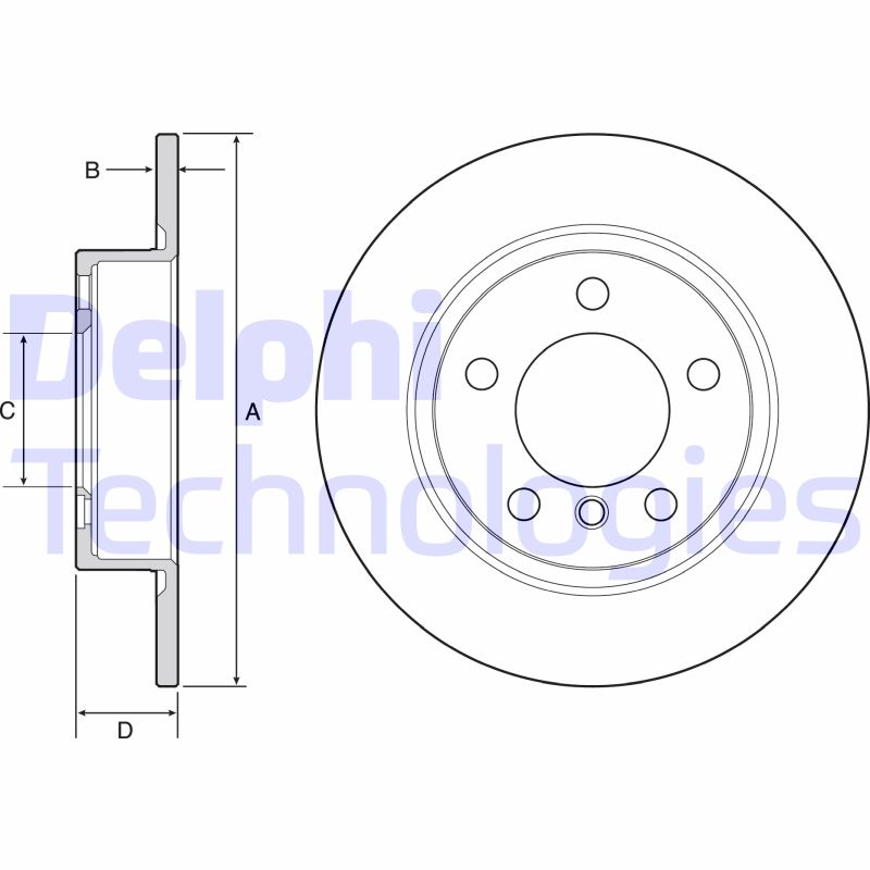 Delphi Diesel Remschijven BG4561C