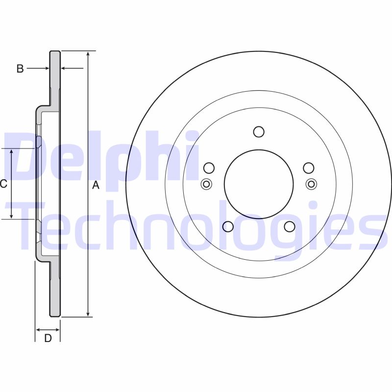 Delphi Diesel Remschijven BG4563C