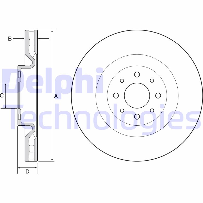 Delphi Diesel Remschijven BG4566C