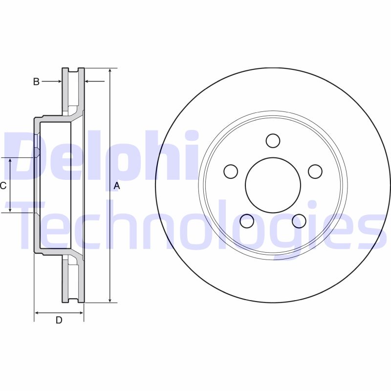 Delphi Diesel Remschijven BG4642