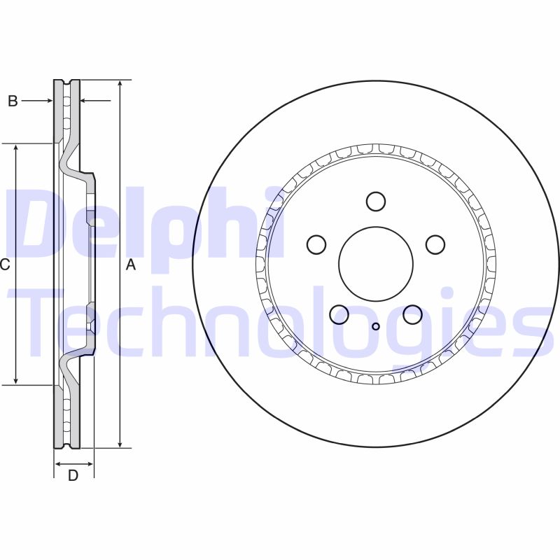 Delphi Diesel Remschijven BG4643C