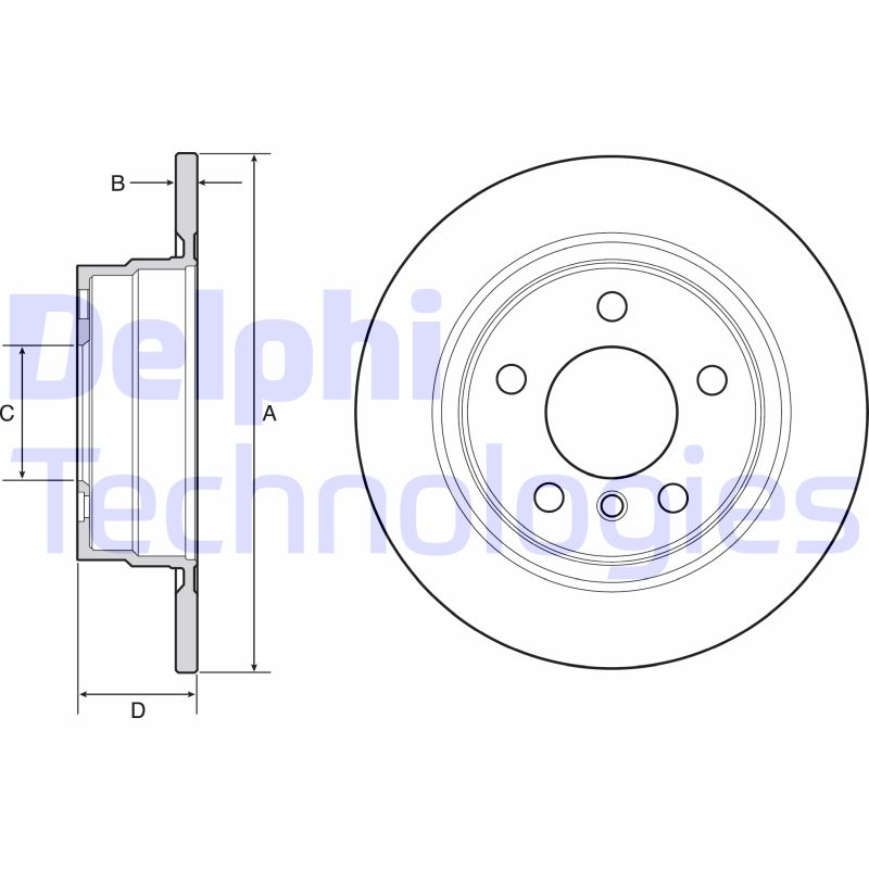 Delphi Diesel Remschijven BG4649C