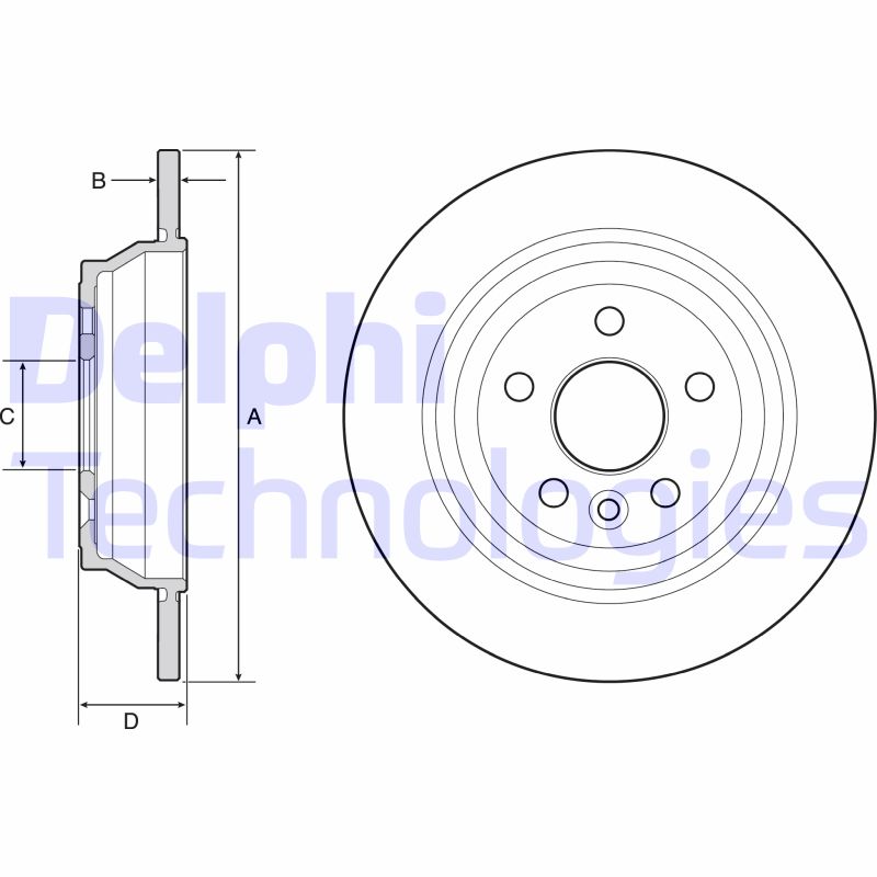 Delphi Diesel Remschijven BG4656C