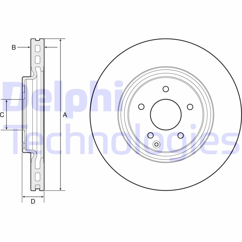 Delphi Diesel Remschijven BG4660