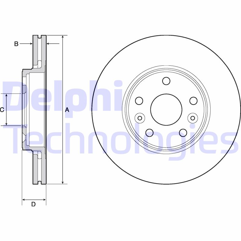 Delphi Diesel Remschijven BG4667C