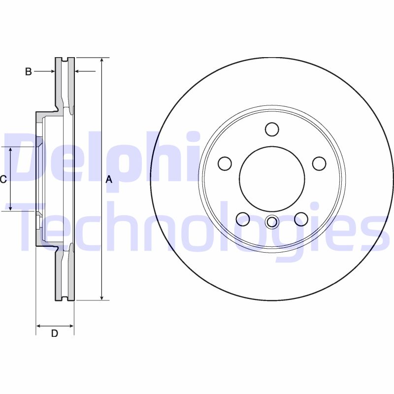 Delphi Diesel Remschijven BG4668C