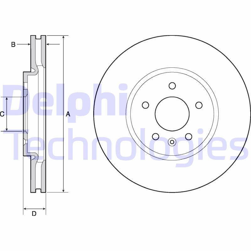 Delphi Diesel Remschijven BG4672C