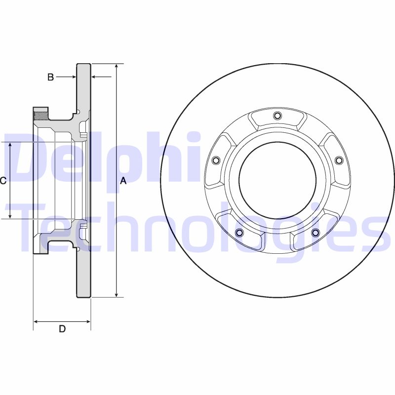 Delphi Diesel Remschijven BG4673