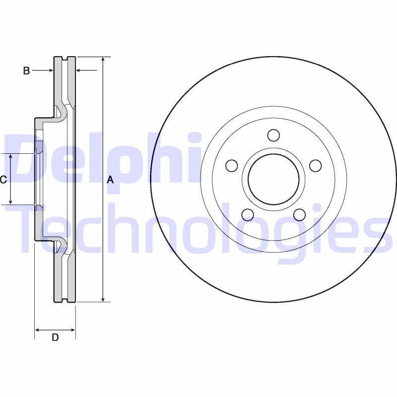 Delphi Diesel Remschijven BG4676C