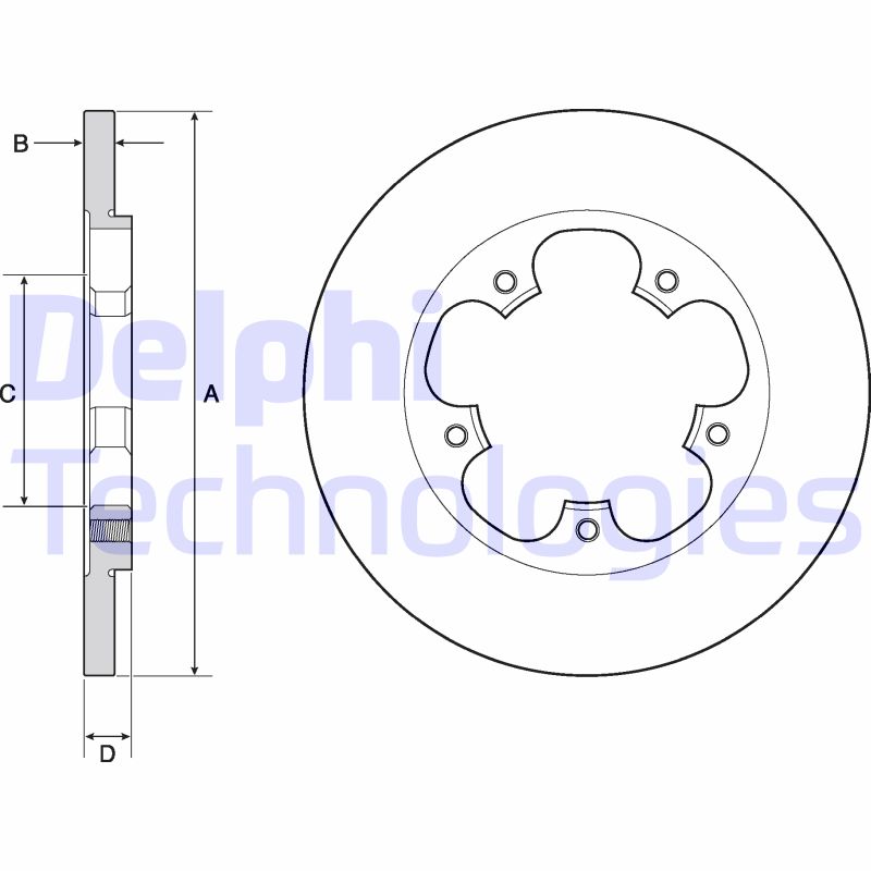 Delphi Diesel Remschijven BG4681C